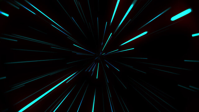 flying through the stars at the speed of light