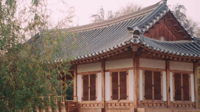 Korean traditional public Park. It's called Seoul Park. Located in Uzbekistan, Tashkent city. Built as a tribute to the Uzbek people from the Korean Diaspora on the 70th anniversary of the deportation