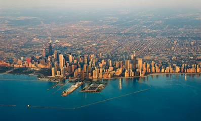 Zelfklevend Fotobehang Chicago skyline © Zack Frank