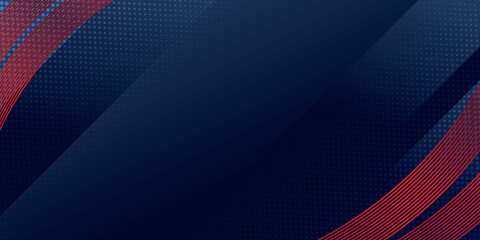 abstract 3d dark blue background with a combination of luminous red overlap style graphic design element