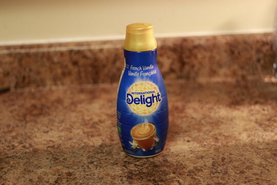 Editorial Illustrative photo of a Bottle of Nestle French Vanilla Coffee Mate Nestle is a Switzerland based company founded in 1866. This is a very popular flavour.