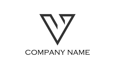 logo company font v icon