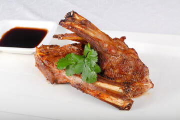 Roasted lamb