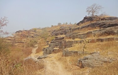  rocky mountain at Udayagiri Caves Vidisha