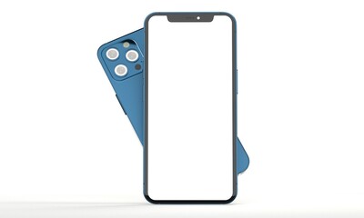 modern mobile smartphone digital 3d isolated