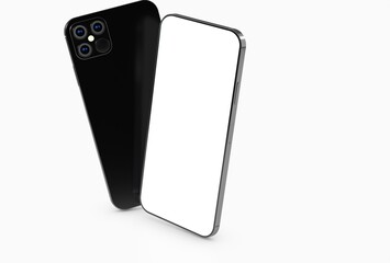 digital smartphone device mobile phone 3d isolated