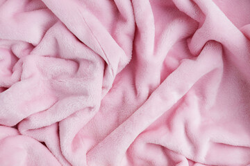 pink fleece fabric close up texture