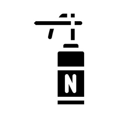 cryodestruction tool glyph icon vector illustration sign