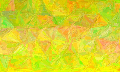 Fototapeta na wymiar Lemon green large color variation impasto background, digitally created.