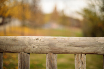 wood with natural leaves background. Template for advertising, autumn colors