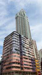 Fototapeta na wymiar Tour d'habitation à Hong Kong