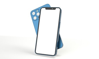 modern mobile smartphone digital 3d isolated