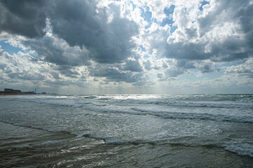 View  of  Mediterranean Sea. Herzliya. Israel.