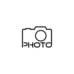 Photographer Logo  isolated on white background