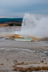 Yellowstone National Park Geyser