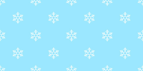 Snowflake seamless pattern Christmas vector snow Xmas Santa Claus scarf isolated repeat wallpaper tile background illustration gift wrapping paper doodle design