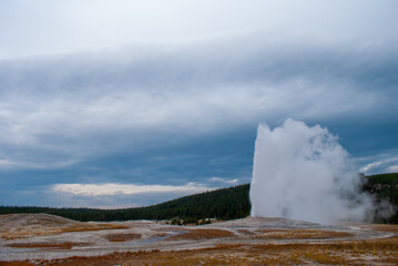 Yellowstone National Park Geyser