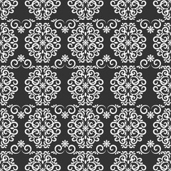 Decorative floral damask pattern. - Vector.