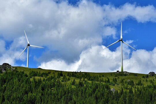 Windkraftr&auml;der in der Weststeiermark (&Ouml;sterreich)