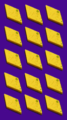 Kaju katli on purple background, Indian festival diwali mithai background.