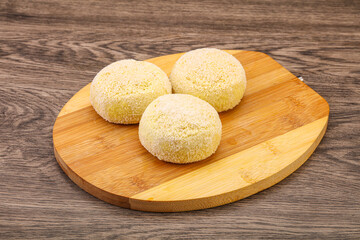 Raw potato zrazy for cooking