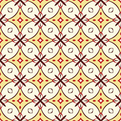 Fototapeta premium ornamental lace pattern, circle background with many details, looks like crocheting handmade lace, seamless texture, seamless vintage pattern symmetrical