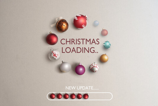 Christmas loading icon concept