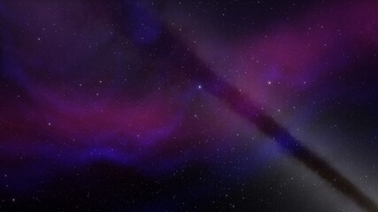Obraz na płótnie Canvas Bright galaxy nebula in cosmos 3d render