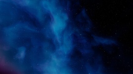 Obraz na płótnie Canvas Bright galaxy nebula in cosmos 3d render
