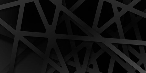 Black abstract background with 3D nest