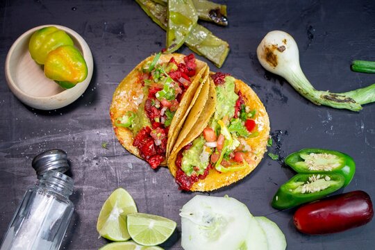 taco de carne enchilada