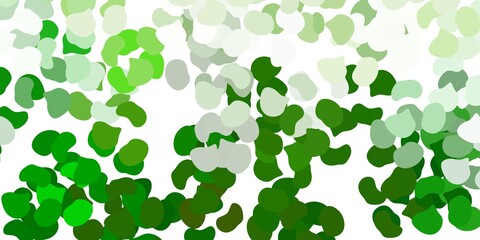Light green vector background with random forms.