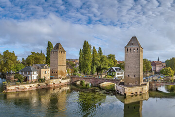 Obraz premium Bridge Ponts Couverts, Strasbourg, France