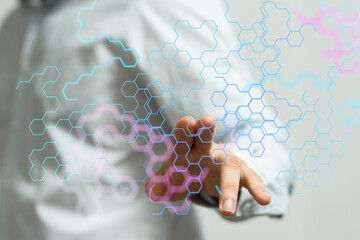 binary code interface digital touch