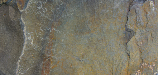 The texture of the natural stone is grayish-yellow in color.