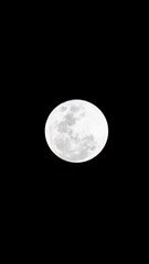 Full moon photography with a telephoto lens