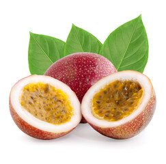 passion fruit isolated on a white background