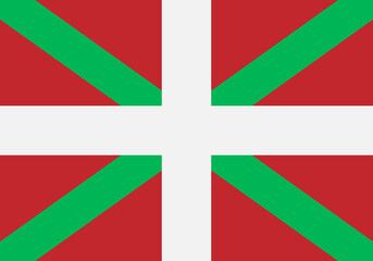 Bandera del País Vasco, España. - obrazy, fototapety, plakaty