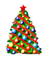 Christmas Tree Illustration