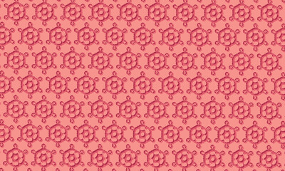  circular elements pattern in pink tones.
