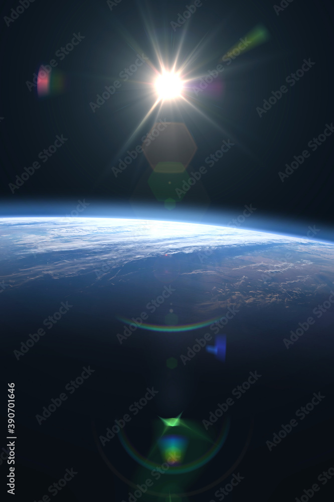Canvas Prints view of planet earth from space. elements of this image furnished by nasa.