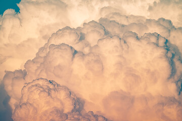 Rising rain clouds in the sky