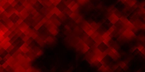 Dark Orange vector background with rectangles.