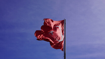 Waving Turkish Flag