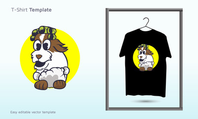 dog grooming salon logo, dog t shirt design, pet t-shirt template
