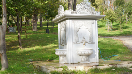 fountain, at emirgan park