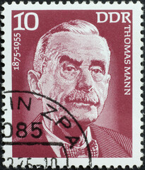 Thomas Mann on german postage stamp