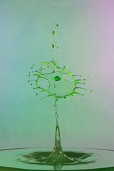 The Big Green Splash - another image in my Water Drop Art series.