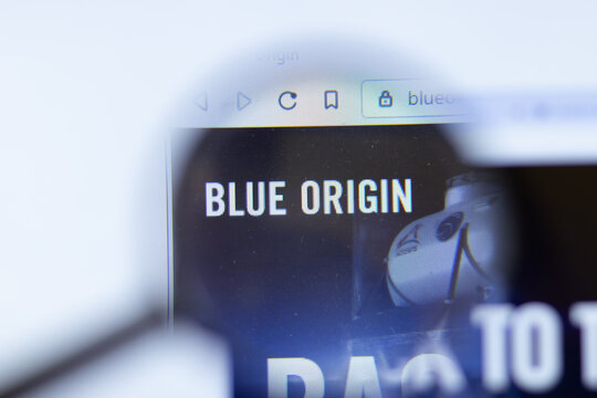 Moscow, Russia - 1 June 2020: Blue Origin Website With Logo , Illustrative Editorial