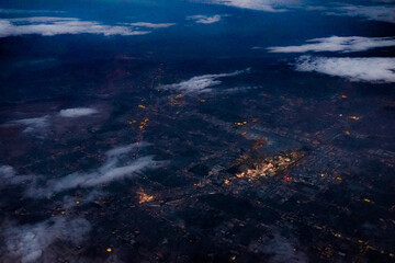 Fototapeta na wymiar Las Vegas aerial night view